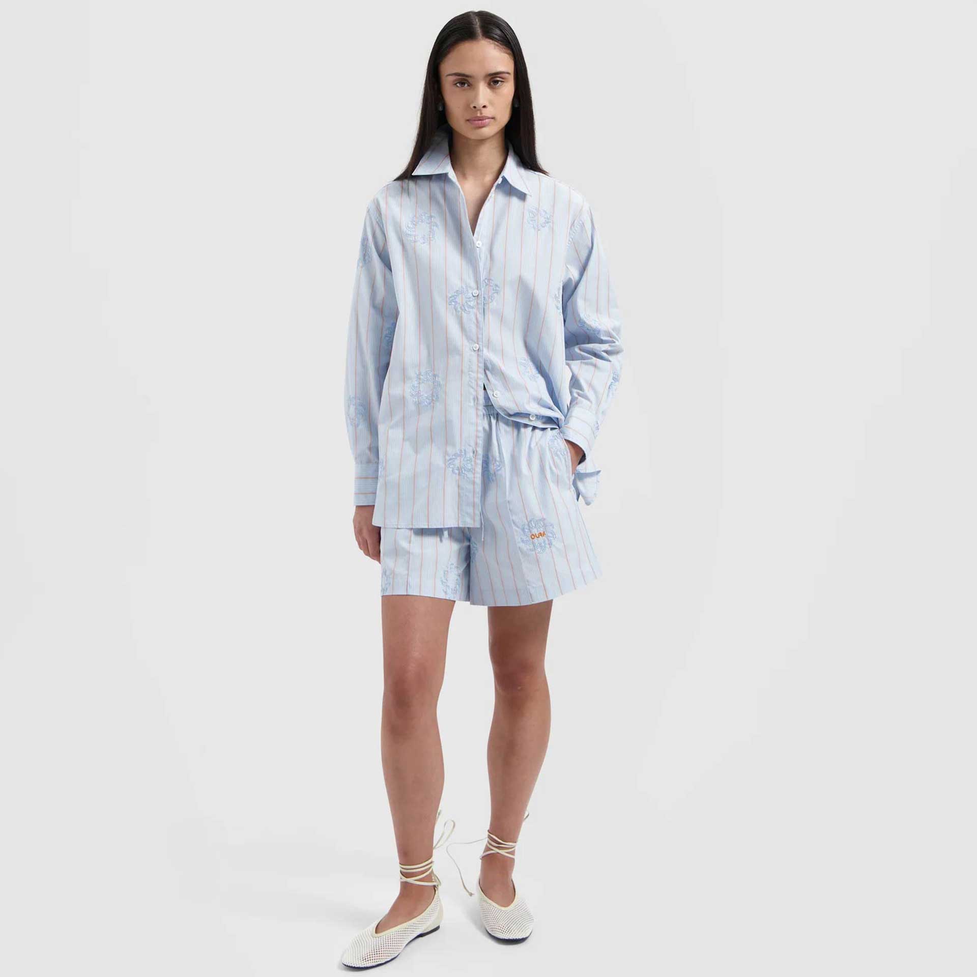 Olaf Hussein Short Stripe embro sun