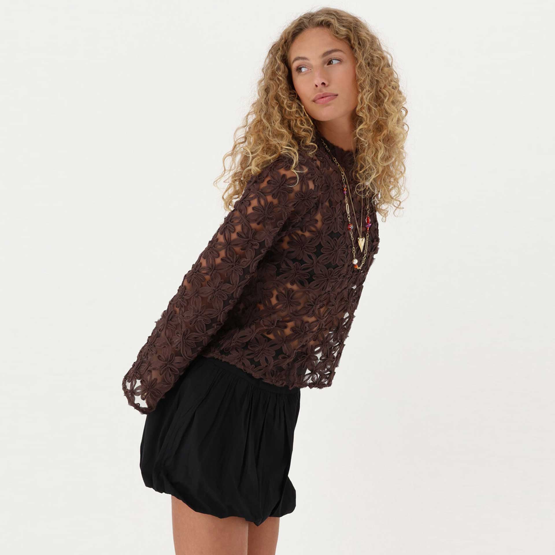 Blouse Mesh flower