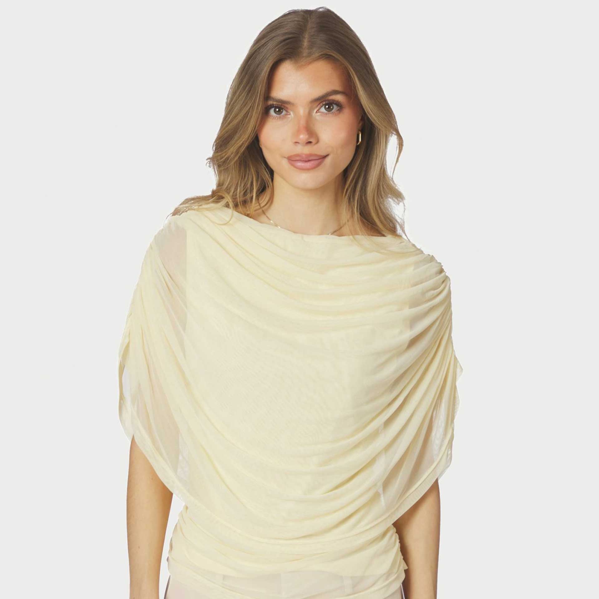 Neo Noir Blouse top Cottuna Drapy