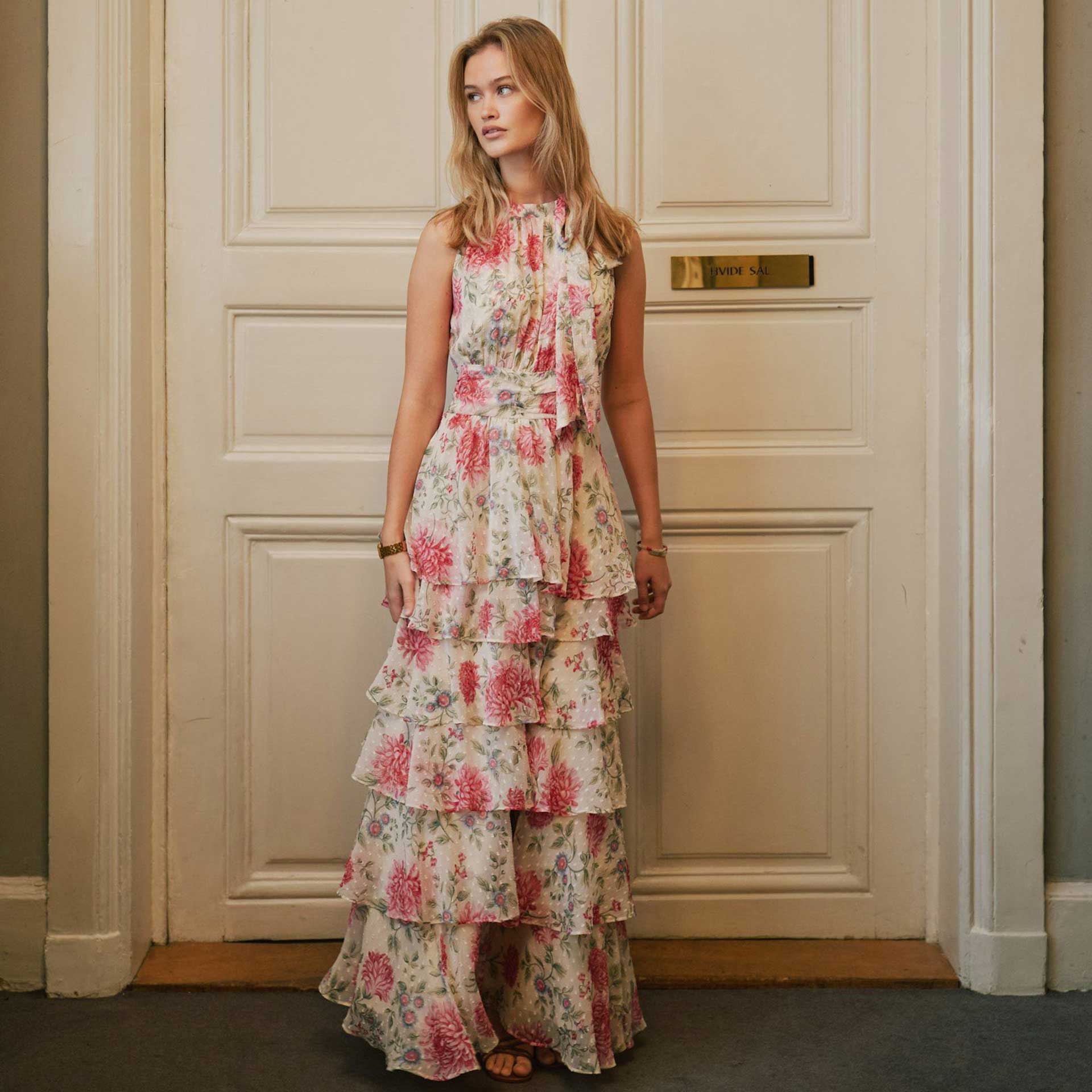 Neo Noir Jurk Marli Big Flower