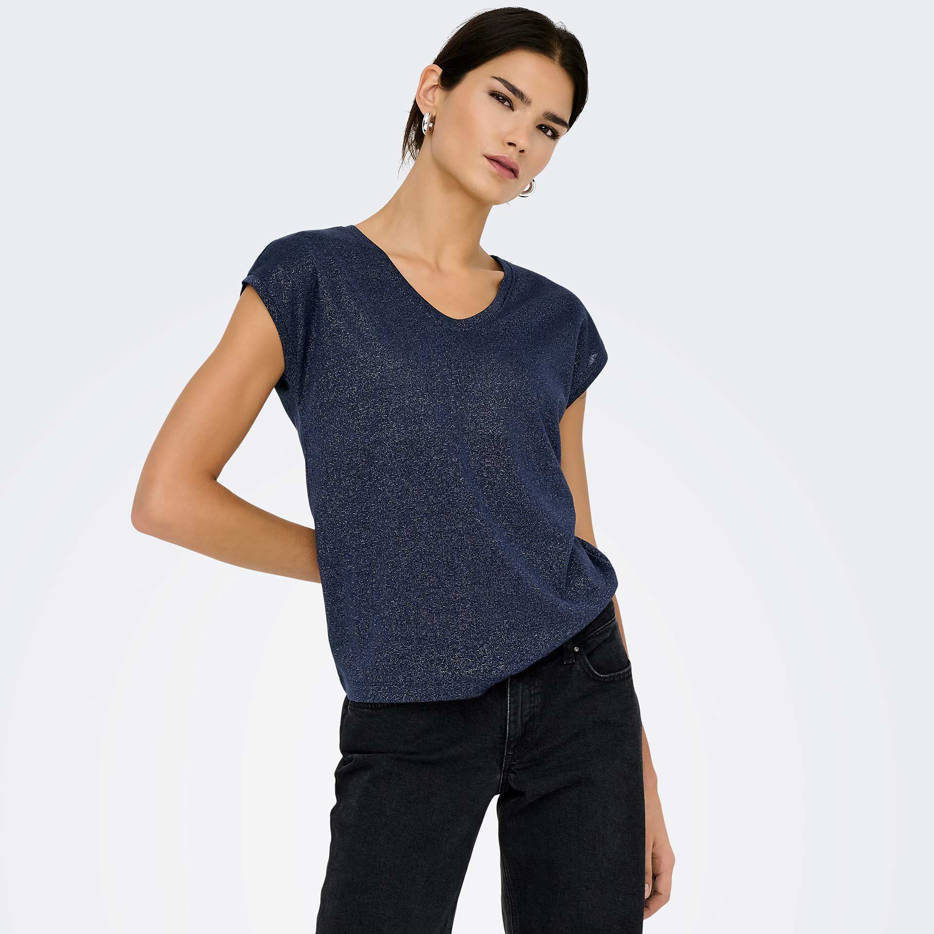 Only T-Shirt Onlsilvery