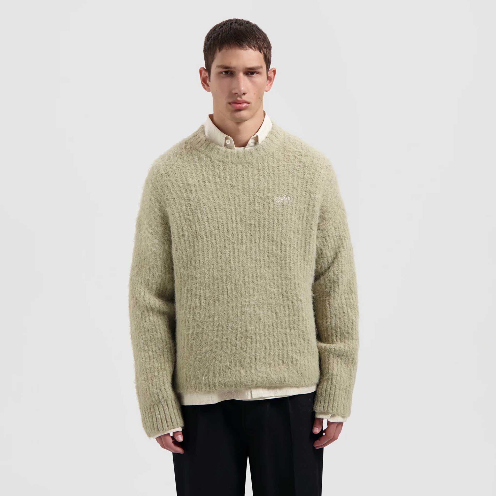Olaf Hussein Trui Hairy Knitted