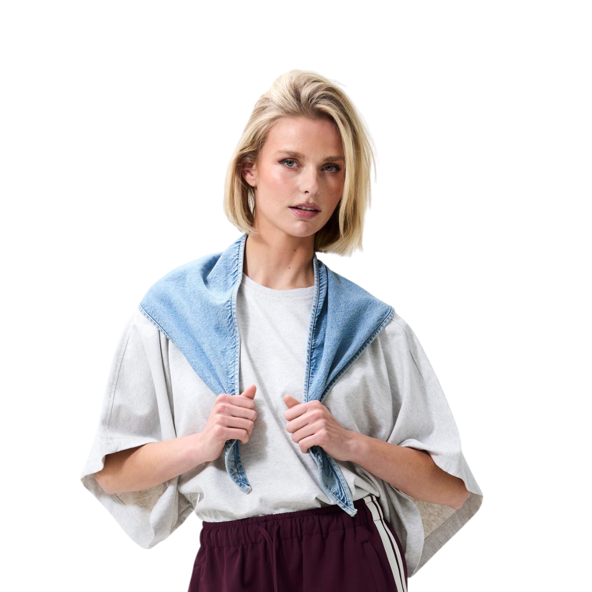 Catwalk Junkie Sjaal Denim Triangle