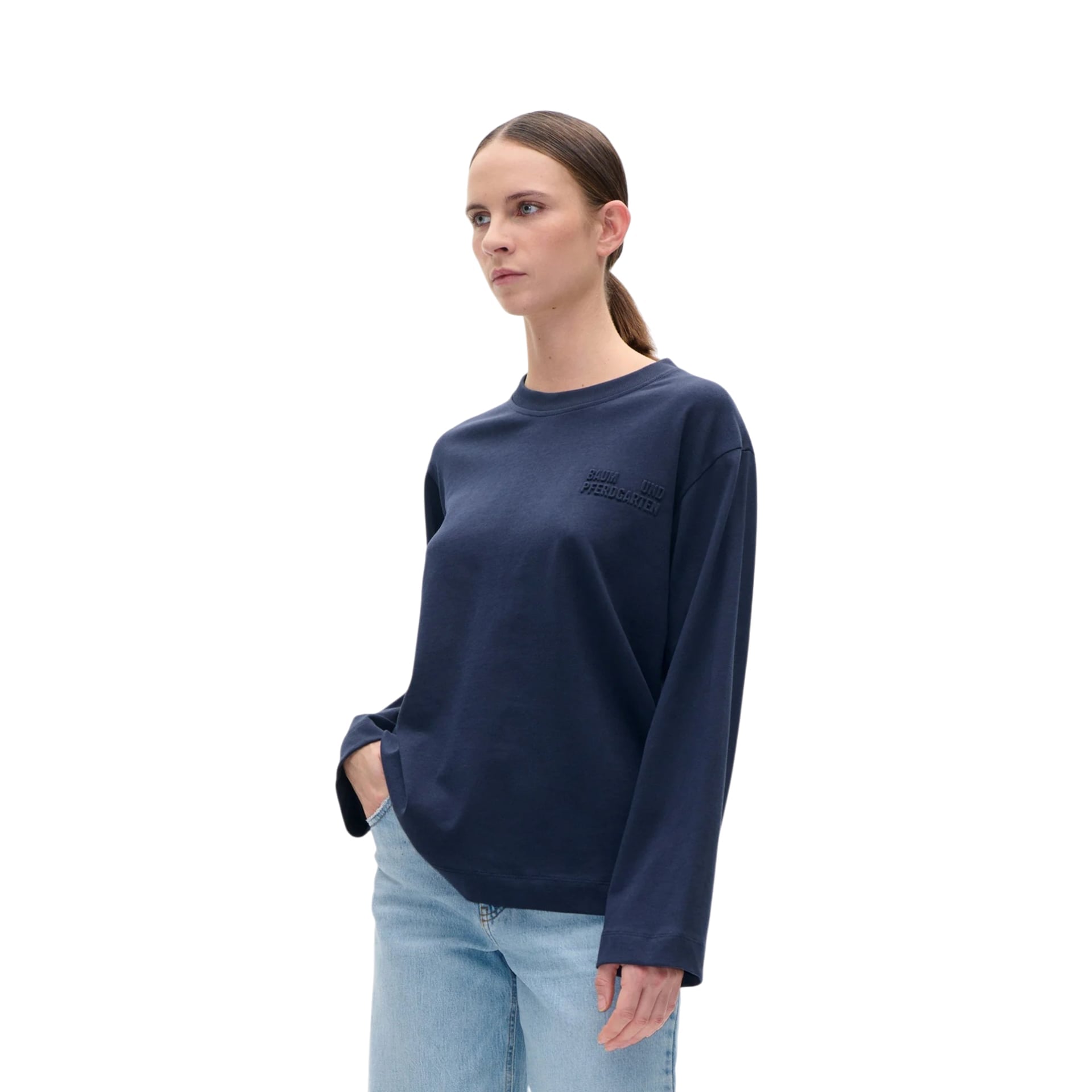 Baum und Pferdgarten Longsleeve Jeenvona