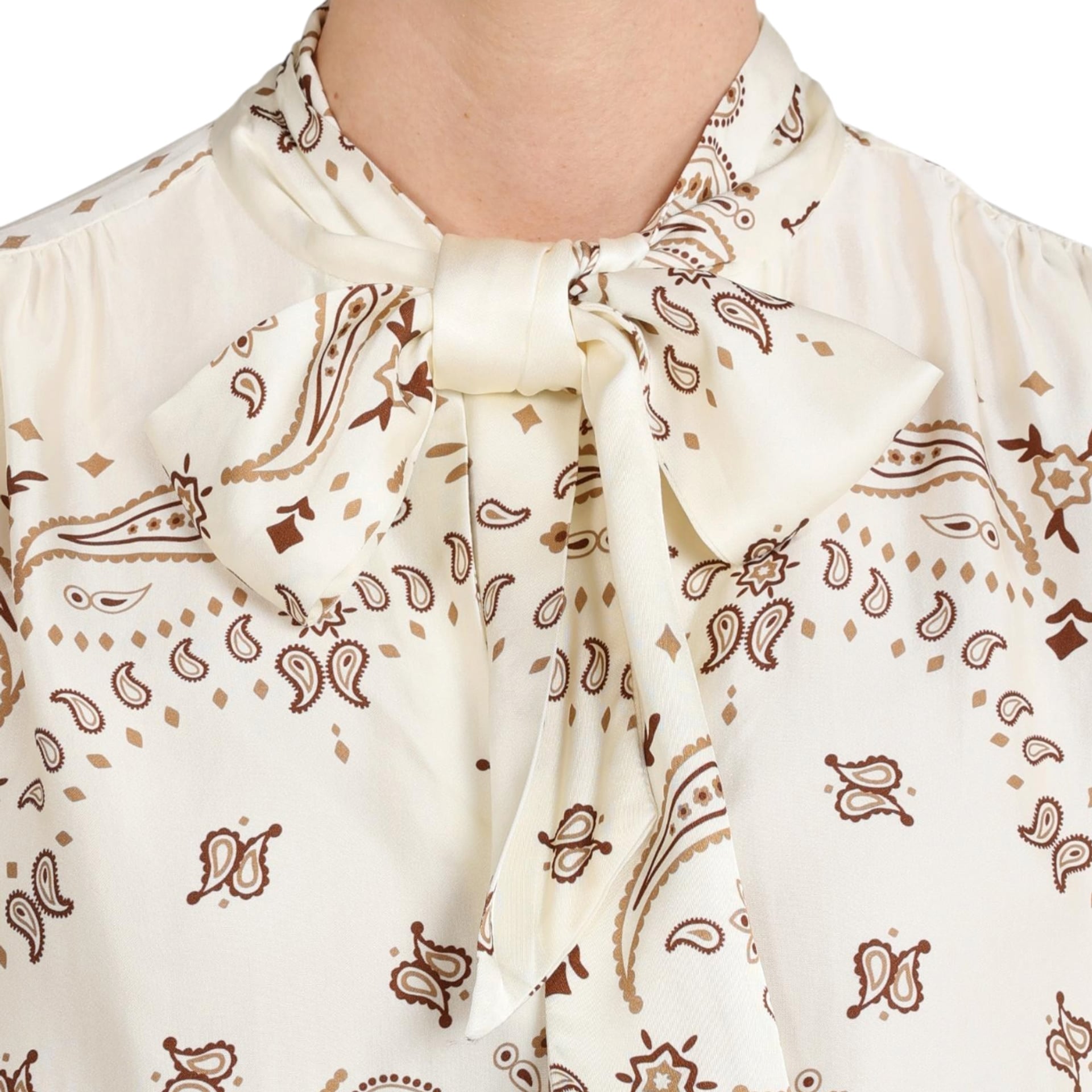 NUKUS Blouse Angie Tie Paisley