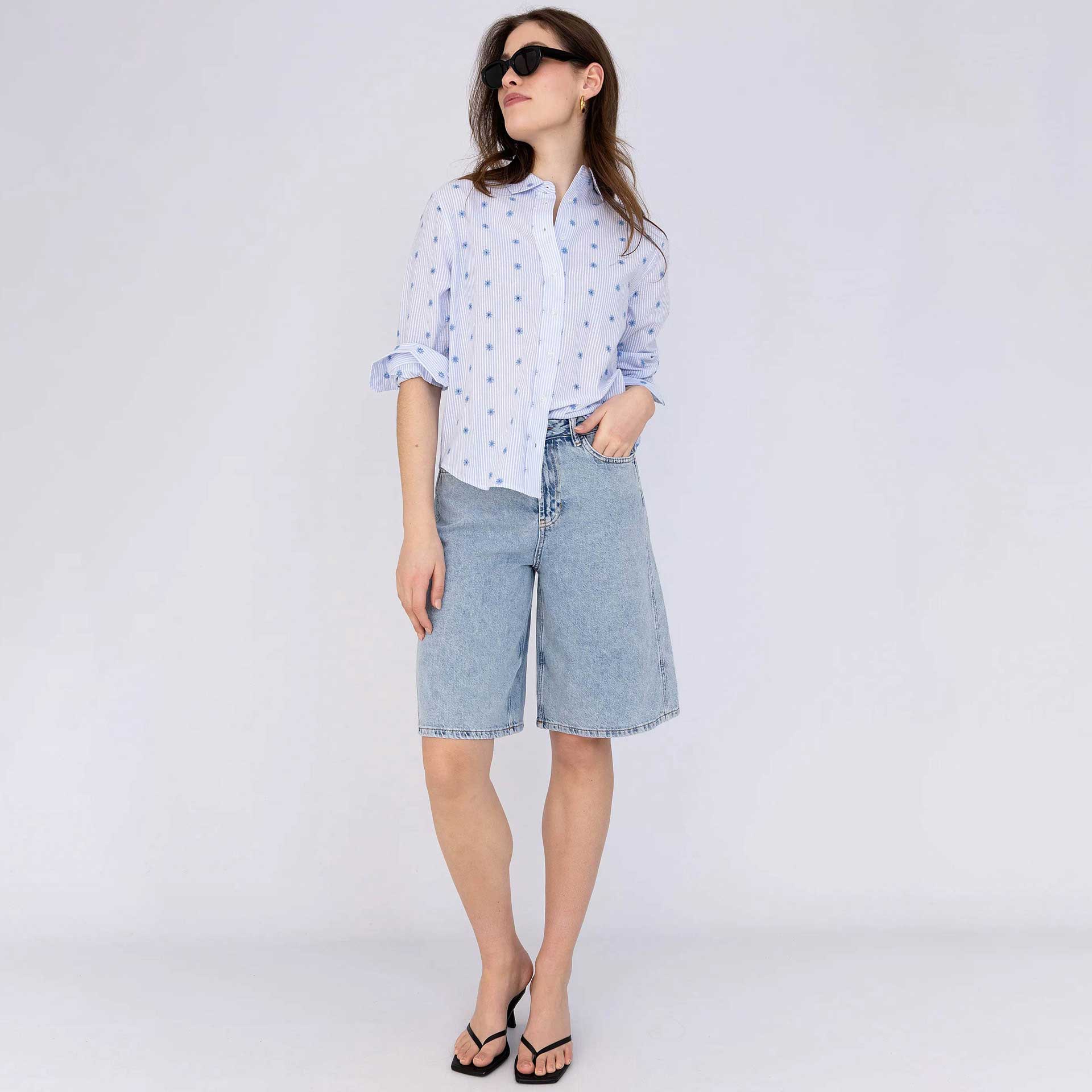 Anna Blue Blouse Lilo