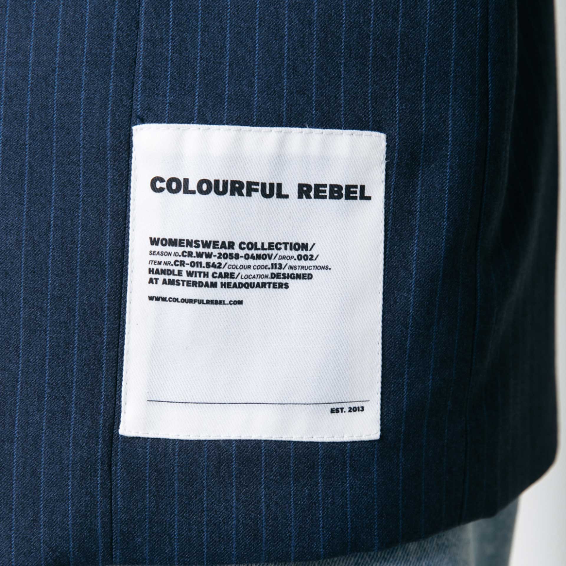 Colourful Rebel Blazer Jesra Pinstripe