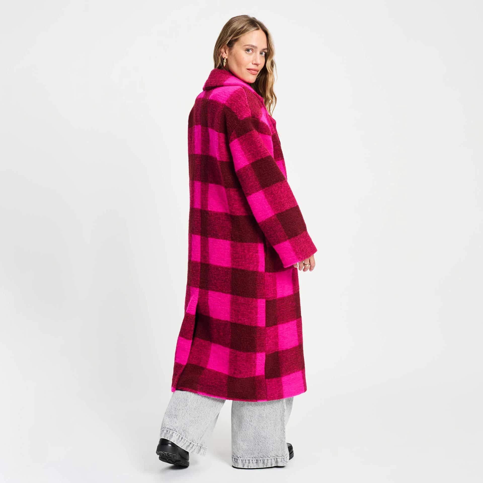 Pom Jas Check Plum 