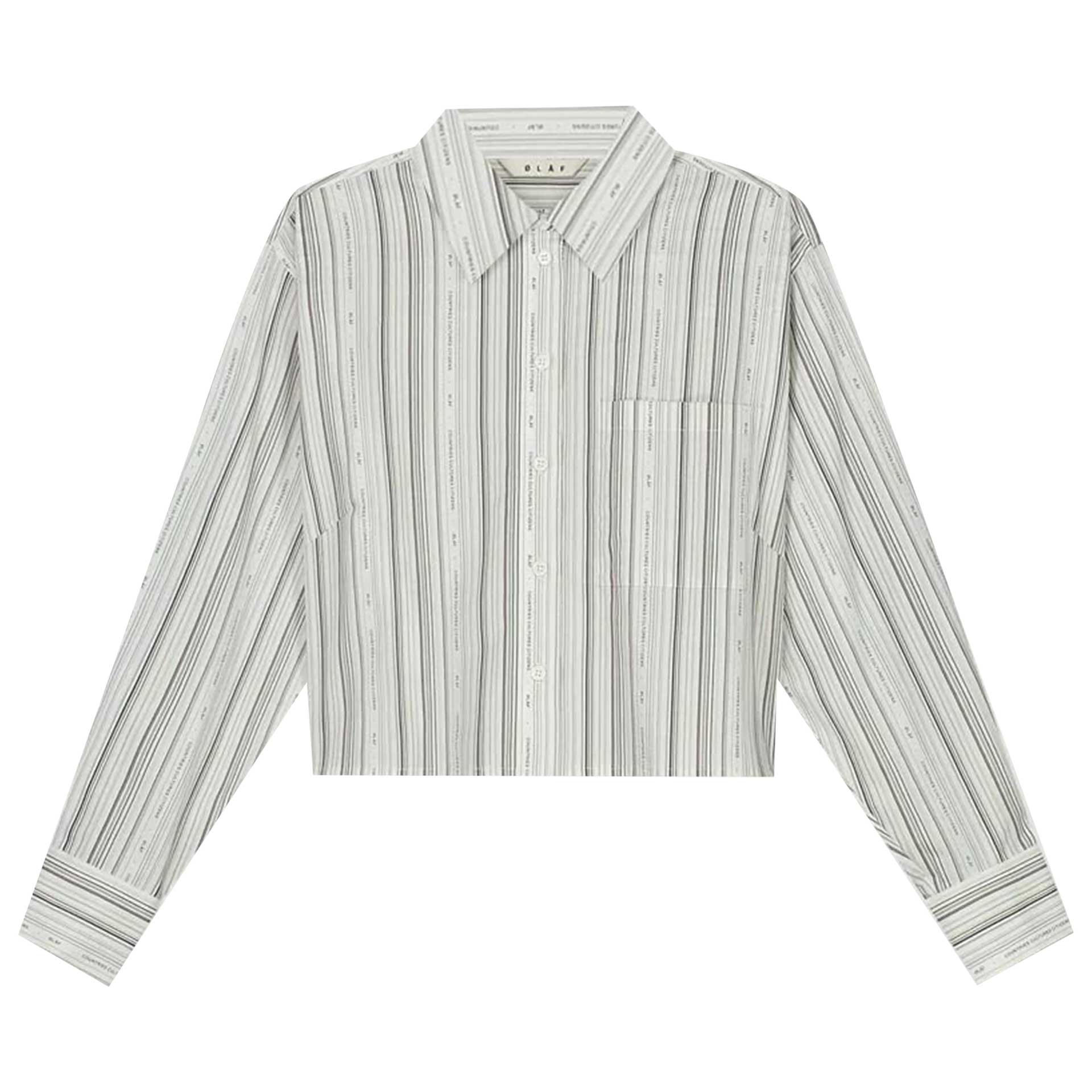 Olaf Hussein Blouse Logo Stripe