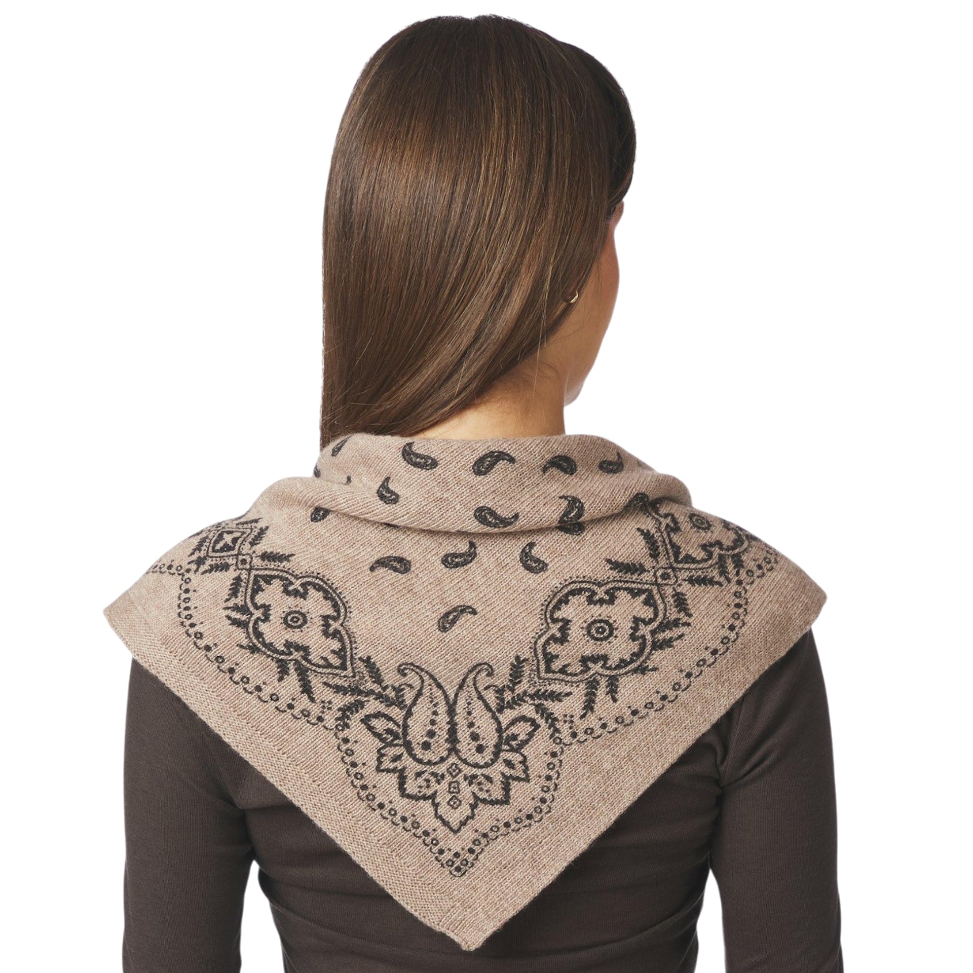 Neo Noir Sjaaltje Adelina Paisley Knit