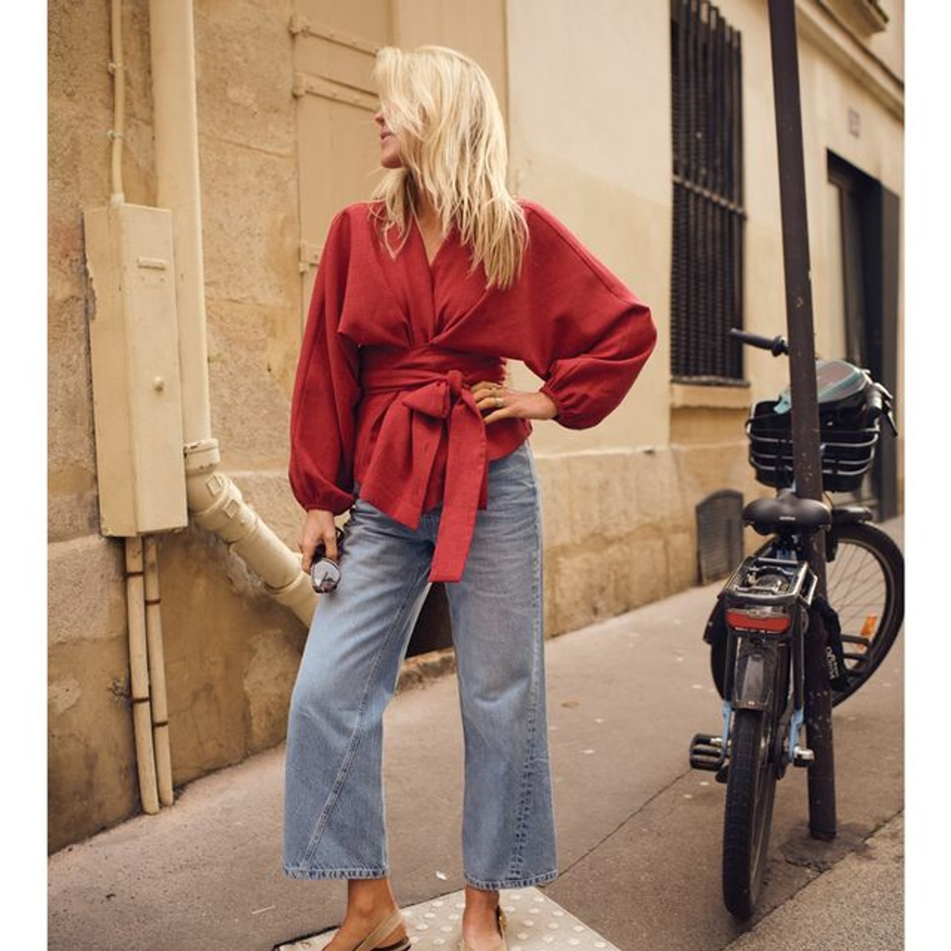 OU. Blouse Top Rue de la Folie