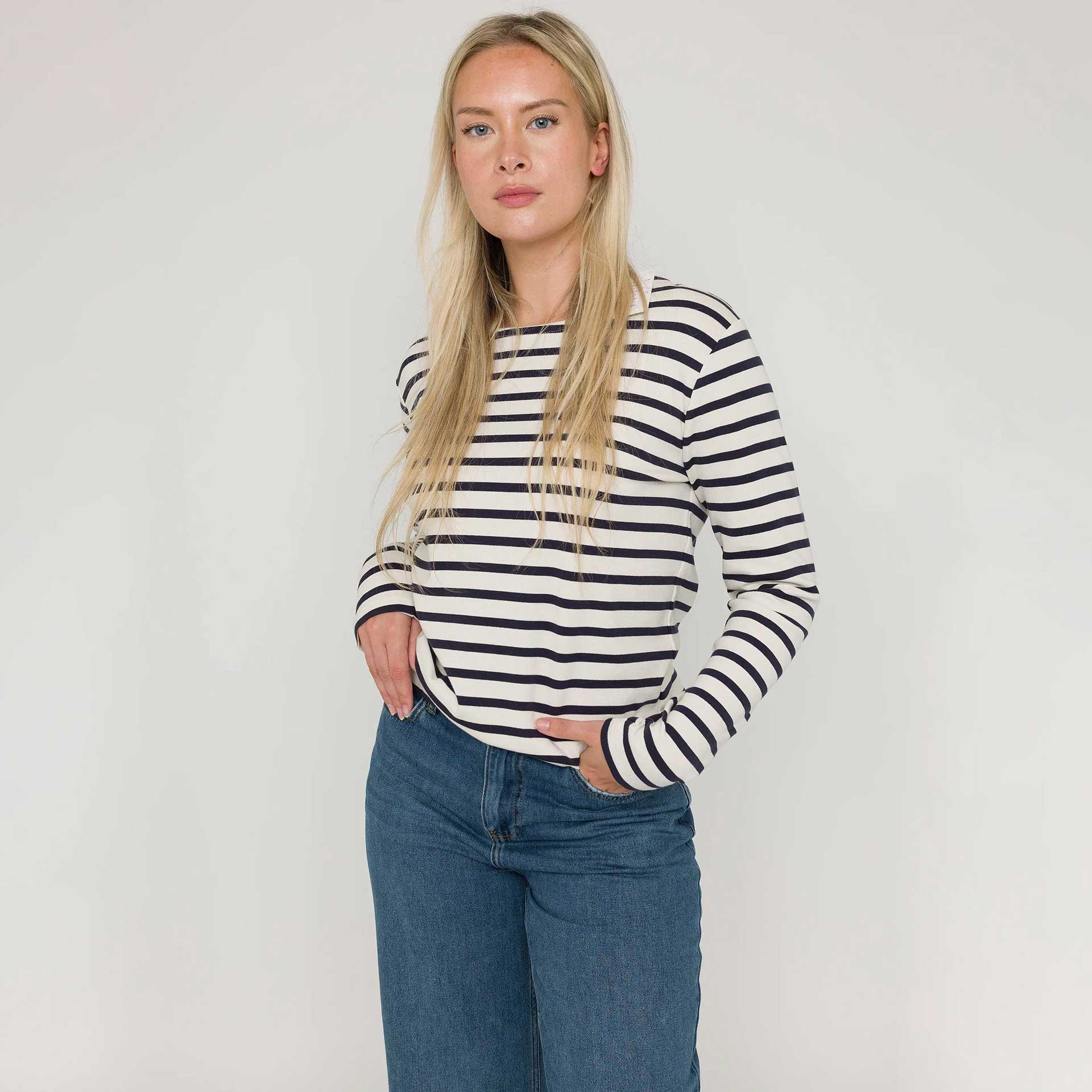 Anna Blue Top Striped