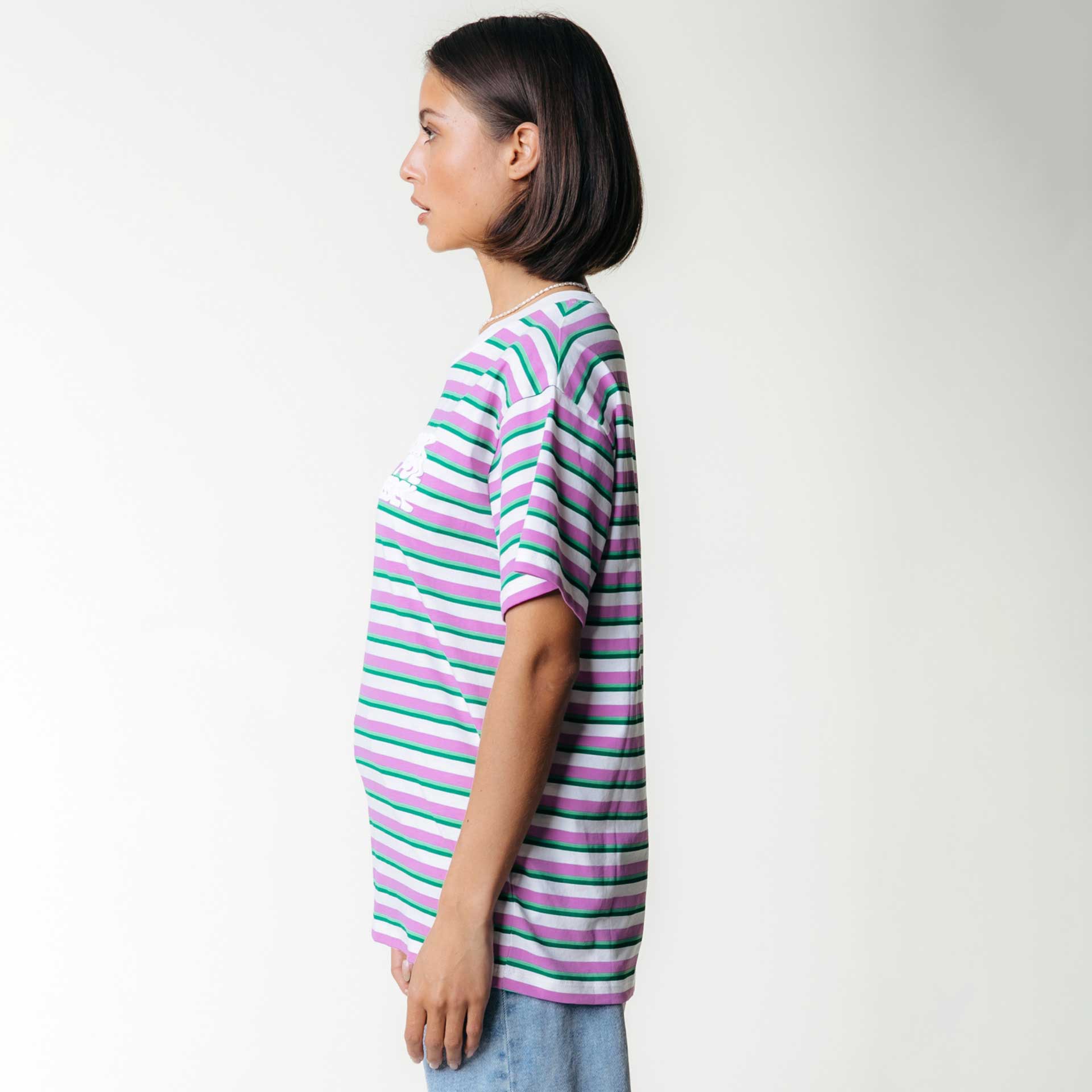 Colourful Rebel T-Shirt Puff Logo stripe