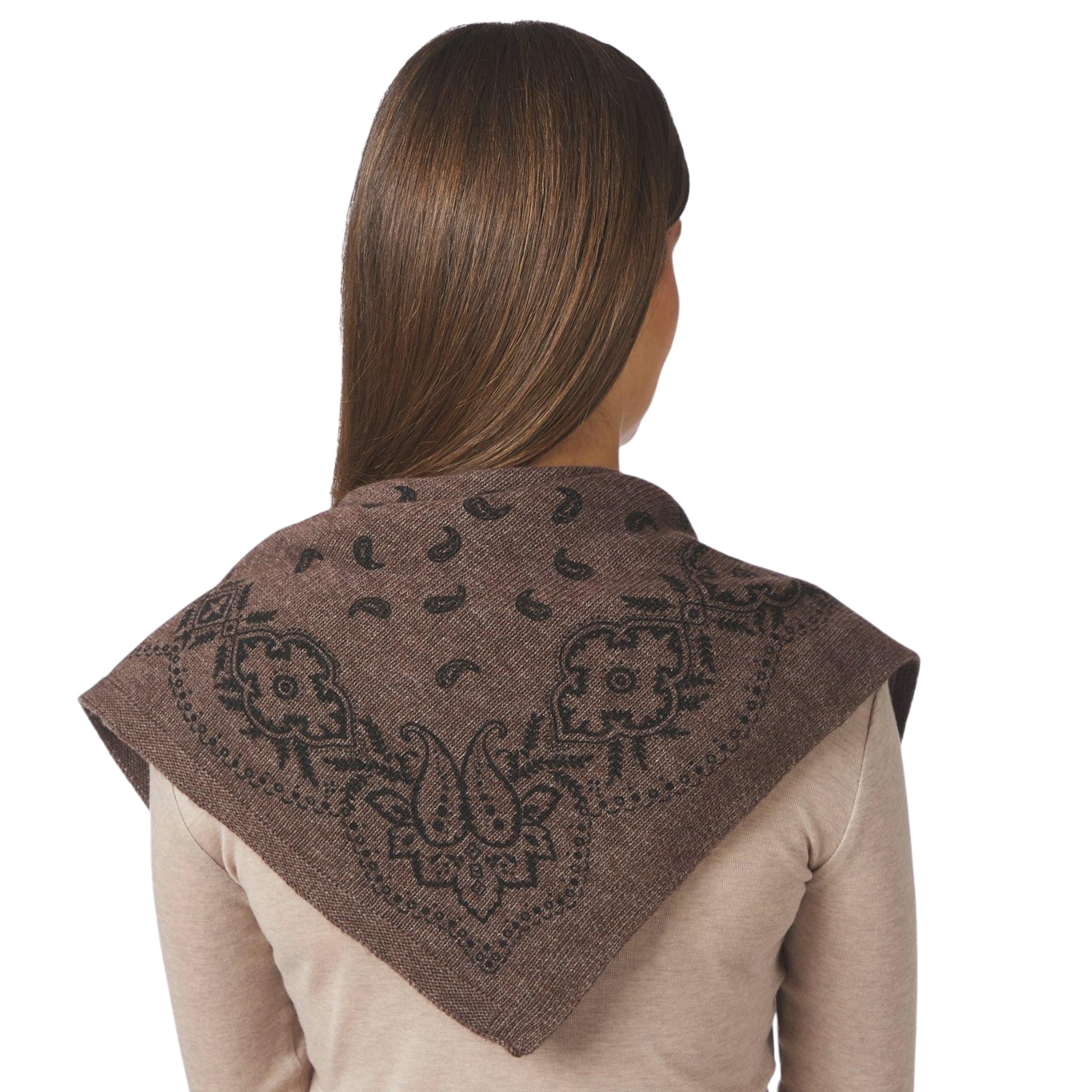 Neo Noir Sjaaltje Adelina Paisley Knit