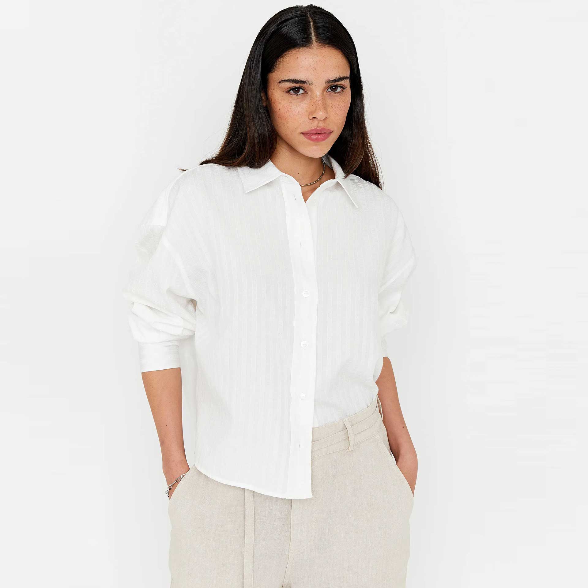 Anna Blue Blouse Sam