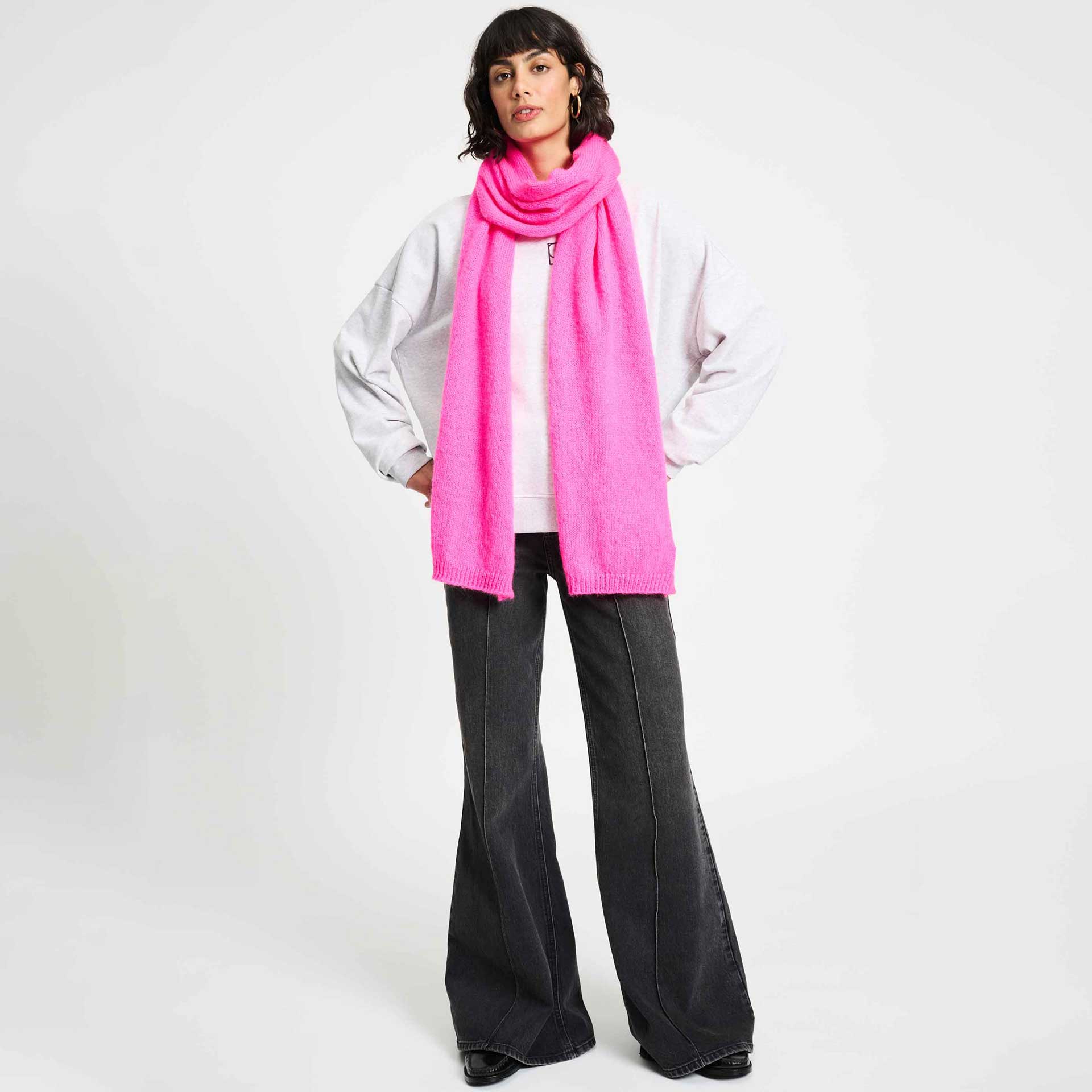 Pom Sjaal Dashing Pink