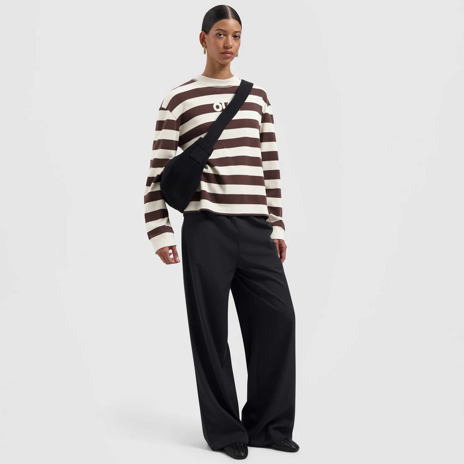 Olaf Hussein Trui Striped Rib Retro