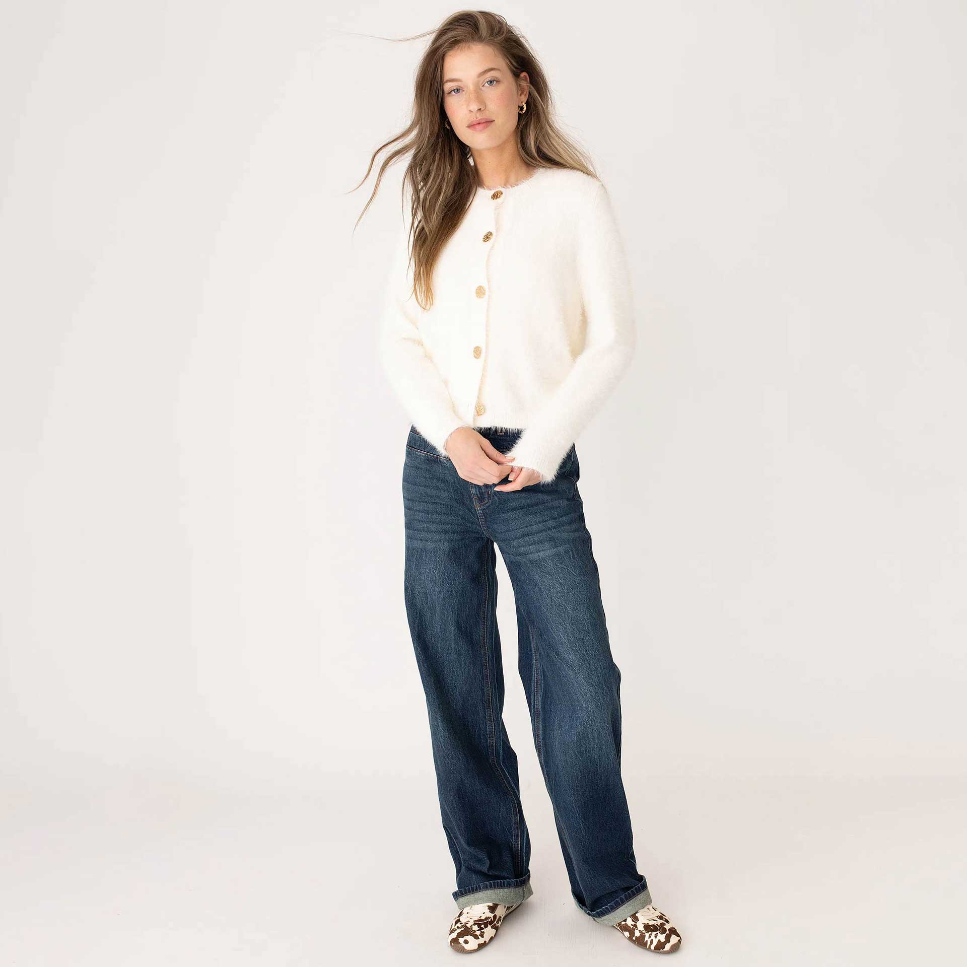 Anna Blue Vest Tweedy
