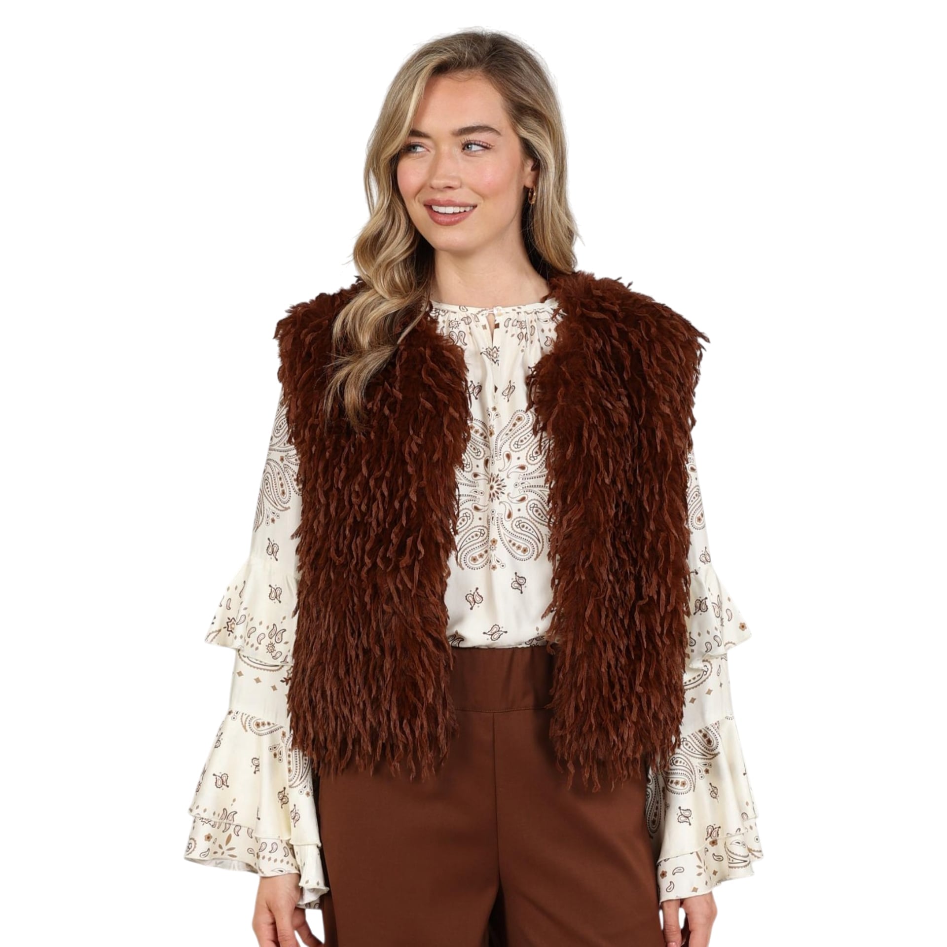 NUKUS Gilet Mila Feather