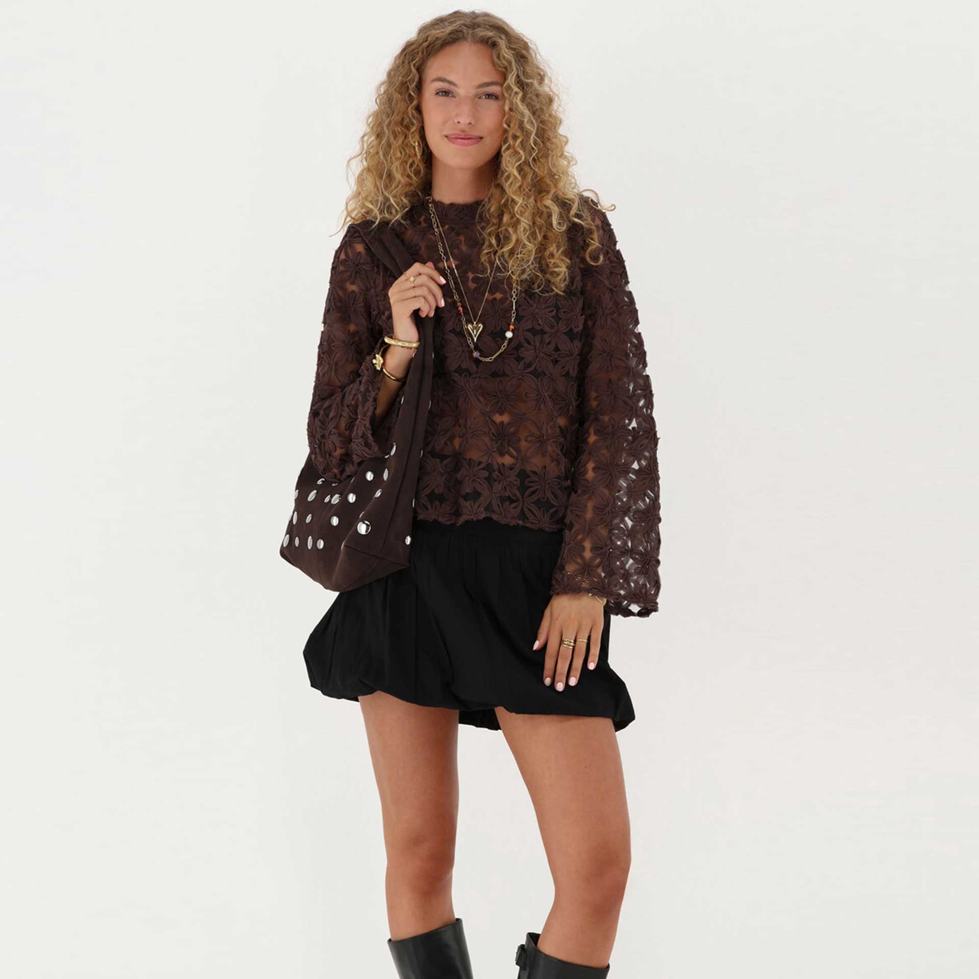 My Jewellery  Blouse Mesh flower