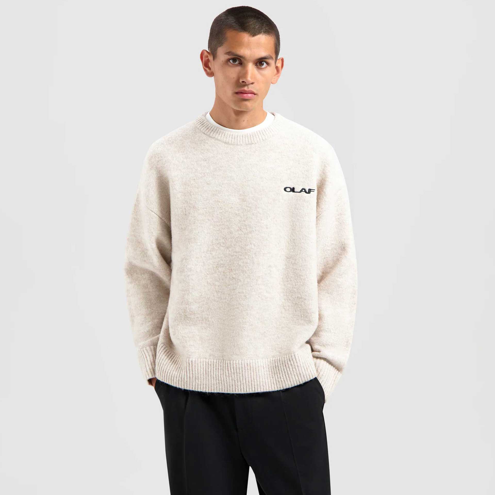 Olaf Hussein Sweater Drift Knitterd Cre