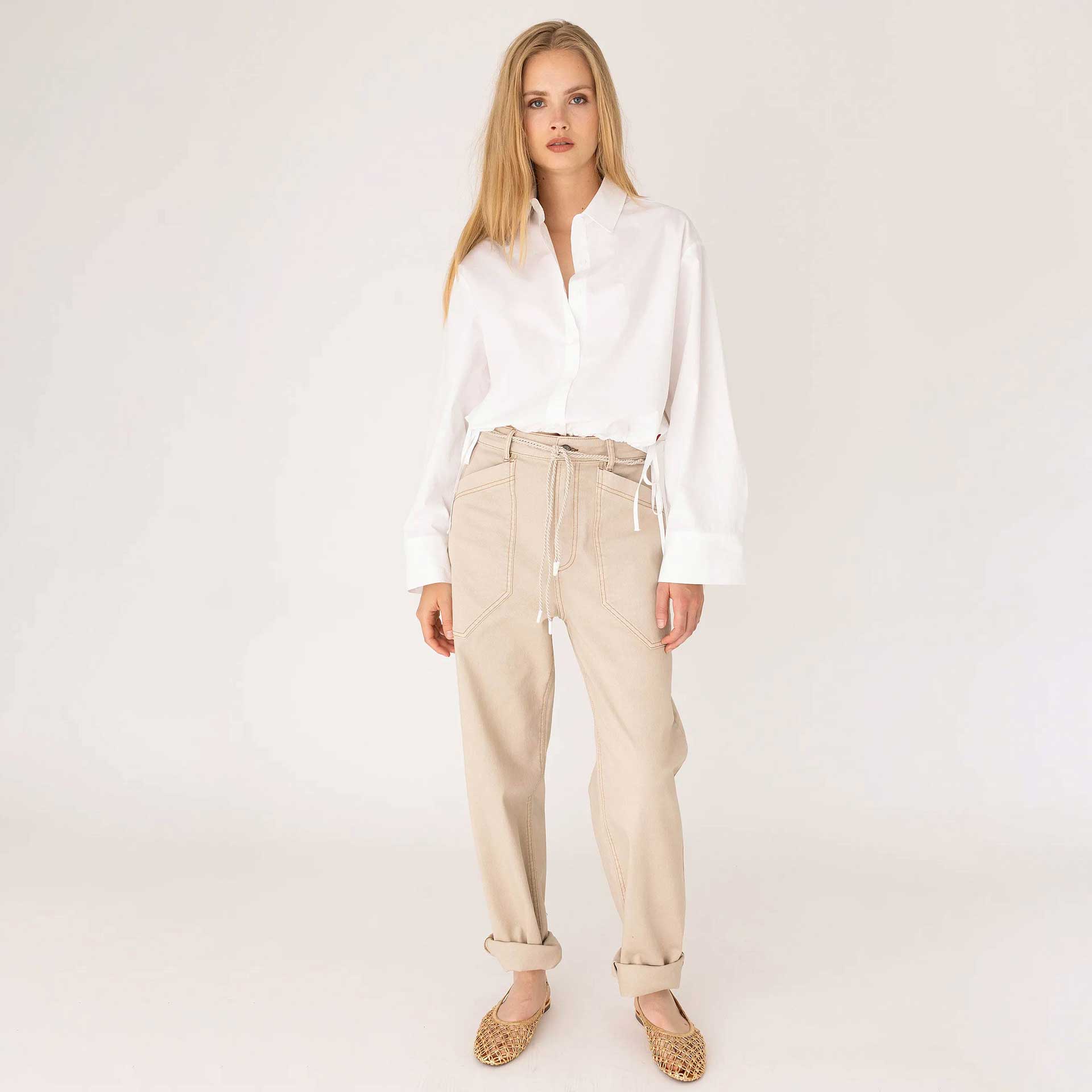 Anna Blue Blouse Laurie