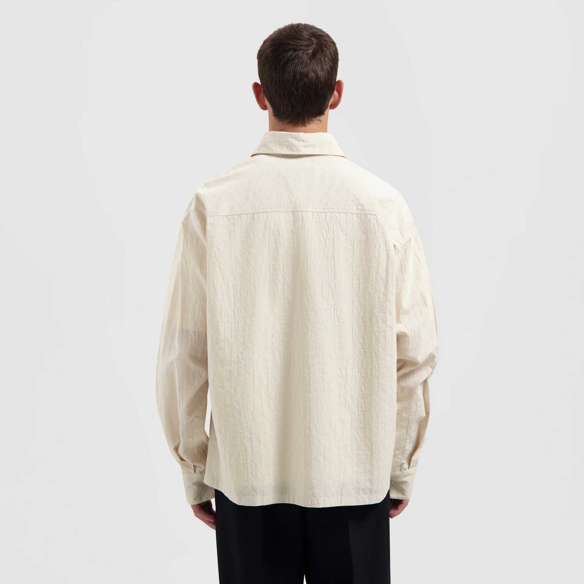 Olaf Hussein Overhemd Textured Boxy