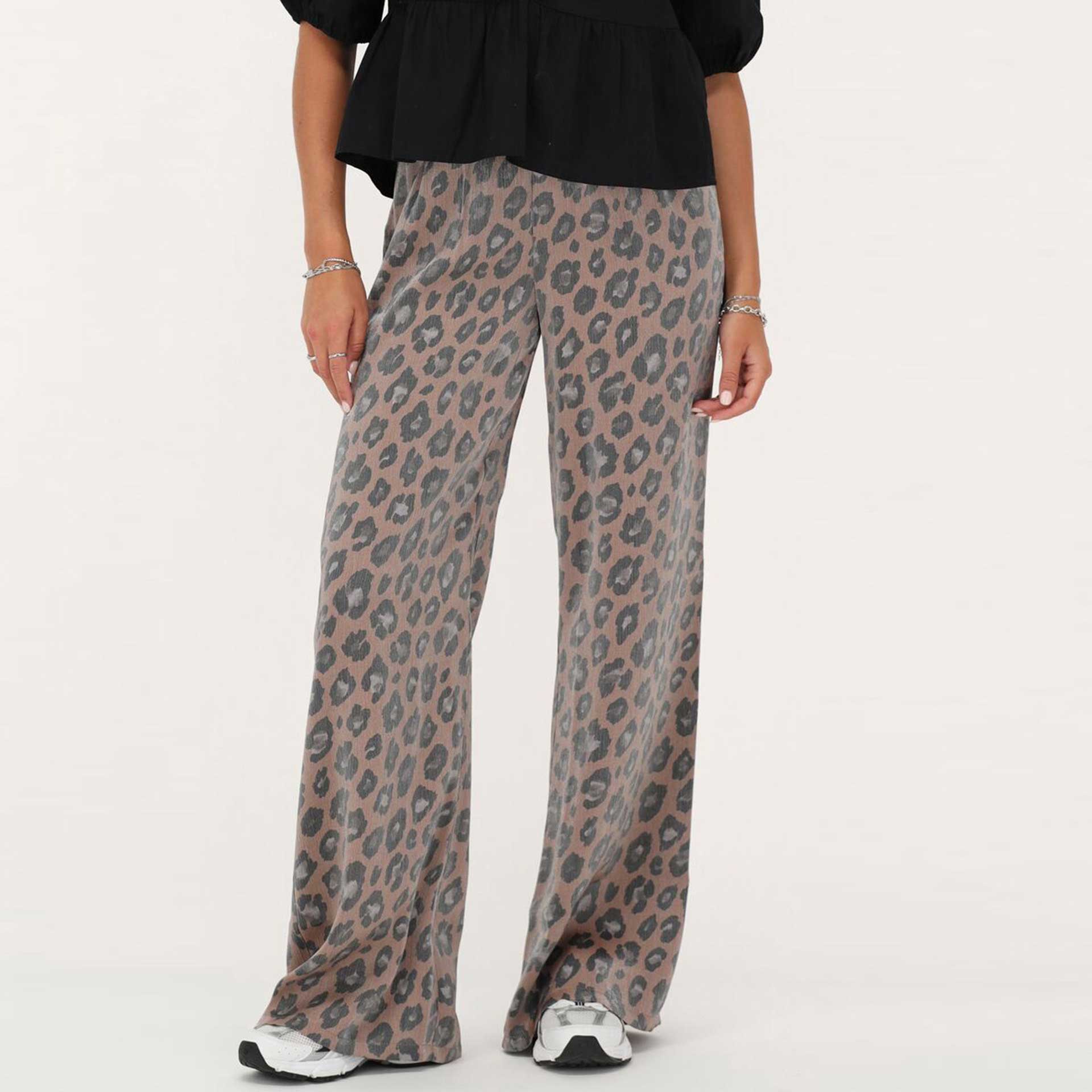 My Jewellery  Broek Leopard crinkle