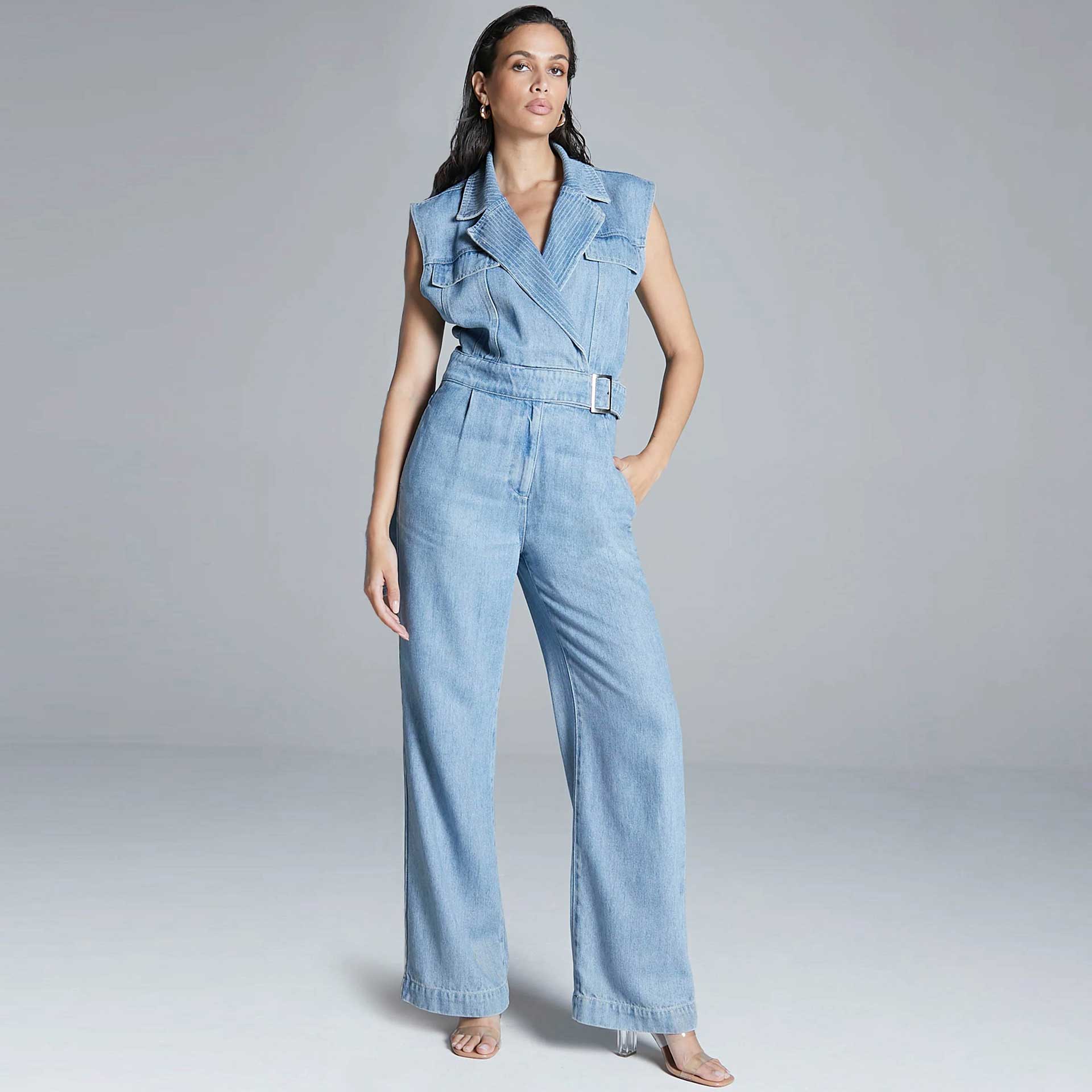 Homage Jumpsuit Flowy Sleeveless