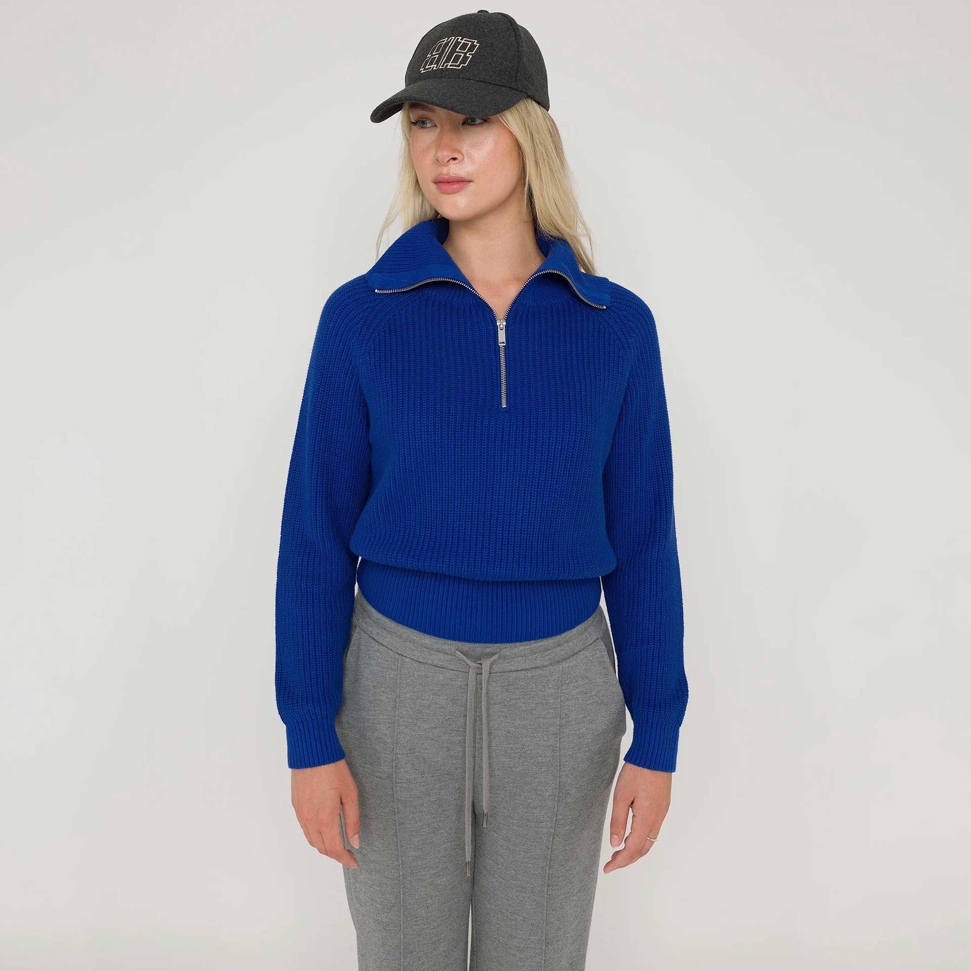 Anna Blue Sweater Zip